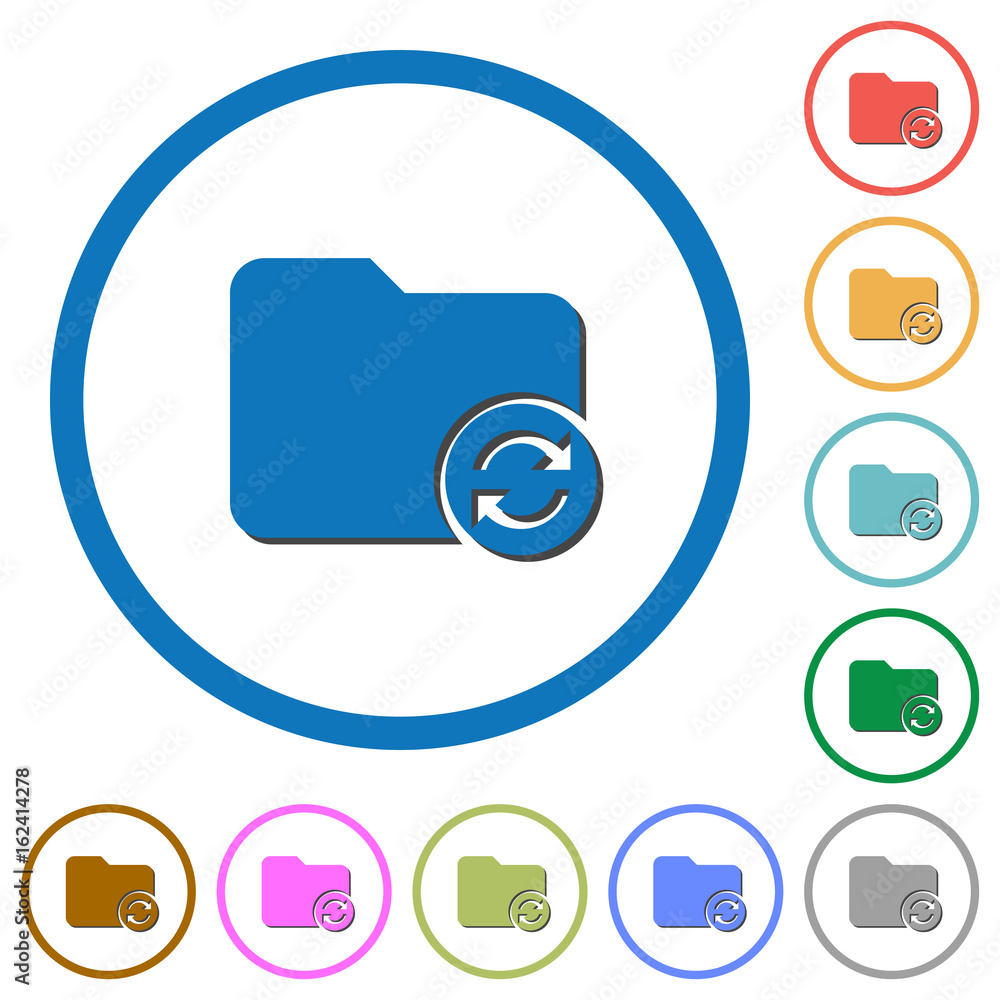 Poster refresh directory icons with shadows and outlines