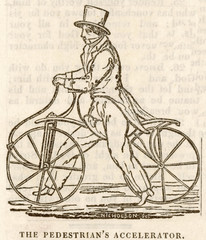 Cycling - Draisienne - 1819. Date: 1819
