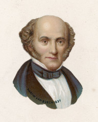 Van Buren - Scrap 1837. Date: 1782 - 1862 - obrazy, fototapety, plakaty