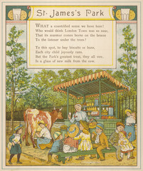 St James Park - Cow's Milk. Date: 1883