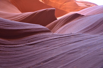 red sandstone in sunlight