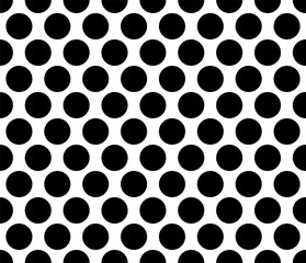 Polka dot Seamless pattern black background