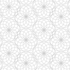 Ramadan Kareem black and white seamless pattern. Vector arabic ornate geometric islamic background