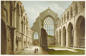 Ruined Abbey. Date: circa 1870