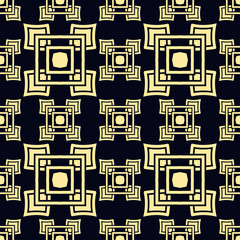 Seamless vintage wallpaper pattern. Ornamental decorative background. Vector template can be used for design of wallpaper, fabric, oilcloth, textile, wrapping paper and other design