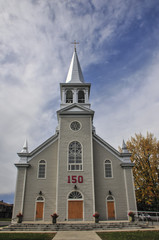 Fototapeta na wymiar small church in canada