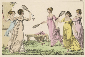 Fototapeta na wymiar Sporting Fashions circa 1805. Date: circa 1805