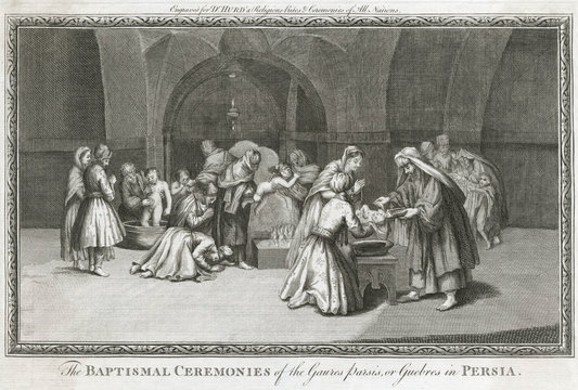 Zoroastrian Baptism. Date: 1726