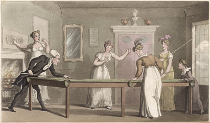 The Billiard Table. Date: 1821