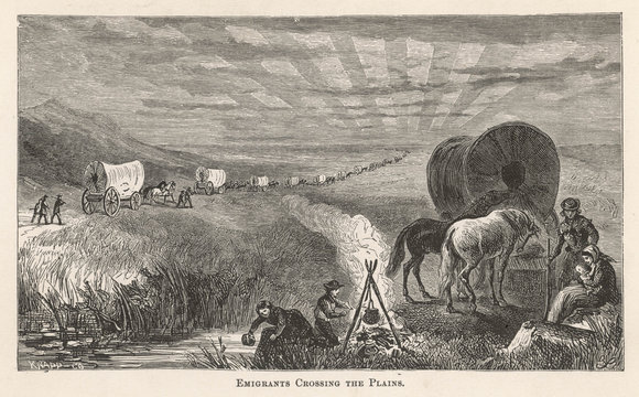Crossing the Plains 1869. Date: 1869