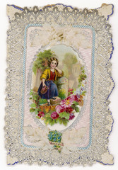 Valentine Card. Date: circa 1870