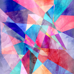 abstract watercolor geometric background