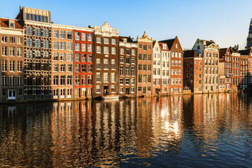 Amsterdam at sunset. Amsterdam architecture, canals sunset more Amsterdam.