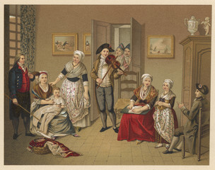 Social - French Bourgeois. Date: 1794