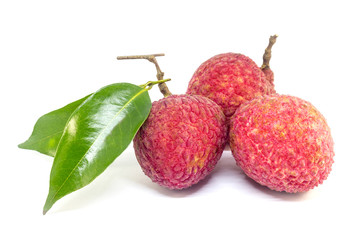 fresh fruit lychee on white background © rakop_ton