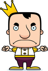 Cartoon Angry Prince Man
