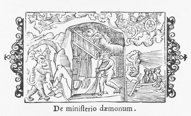 Fototapeta na wymiar Scandinavian Demons 1555. Date: 1555
