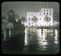 Trafalgar - Lantern Slide. Date: 1910