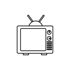 retro television icon