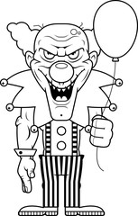 Cartoon Evil Clown