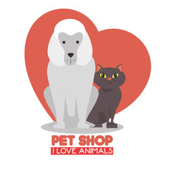 pet shop logo icon vector illustration graphic design