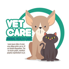 veterinary pet clinic logo vector illustration graphic design