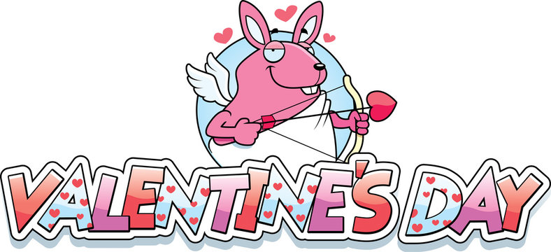Cartoon Bunny Cupid Graphic
