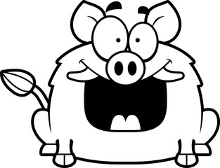 Fototapeta premium Happy Little Boar