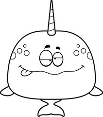 Drunk Cartoon Narwhal © corythoman