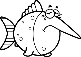 Crying Cartoon Swordfish