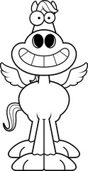Happy Cartoon Pegasus