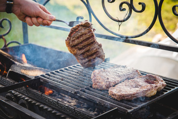 cooking Marbled beef