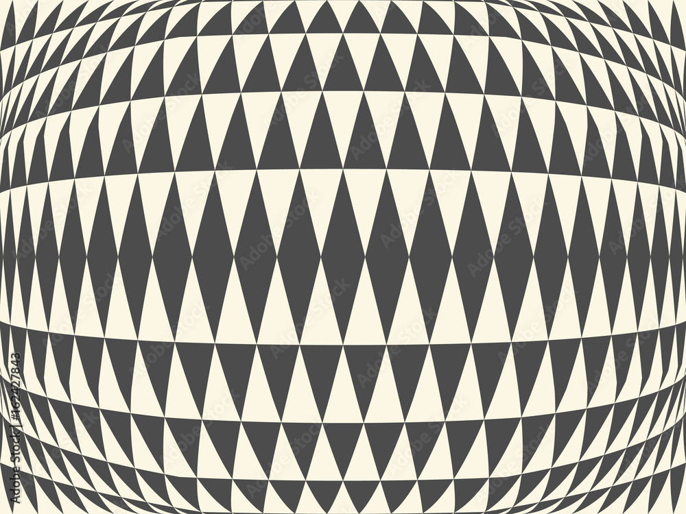 Aufkleber abstract background of distorted geometric shapes. distortion of space.