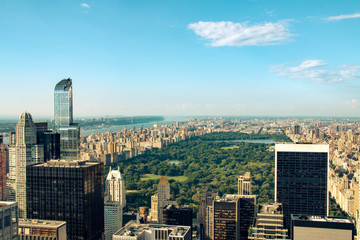 New York skyline with Central Park, United States