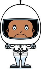 Cartoon Angry Astronaut Boy