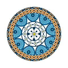 Mandala Vintage decorative elements Oriental pattern vector illustration graphic design