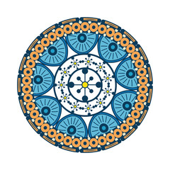 Mandala Vintage decorative elements Oriental pattern vector illustration graphic design