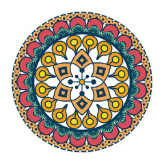 Mandala Vintage decorative elements Oriental pattern vector illustration graphic design