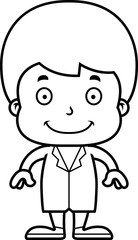 Cartoon Smiling Doctor Boy