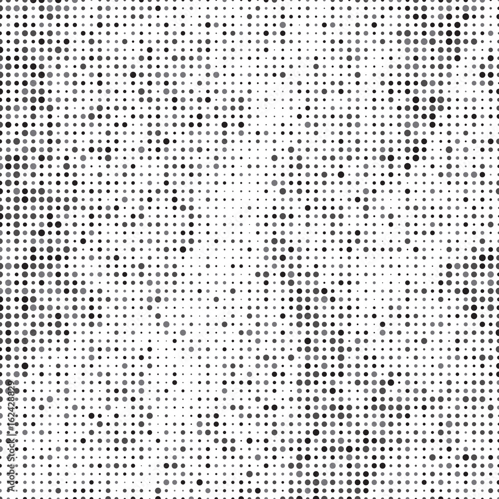 Poster Abstract background with an array of dots and circles. Geometric texture.