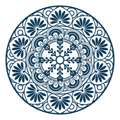 Mandala Vintage decorative elements Oriental pattern vector illustration graphic design