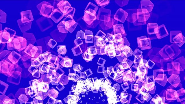 4k Abstract flying glass boxes background,flame lighters fire fireworks particle,smelting melting precious stones,geometric explosion flower backdrop.