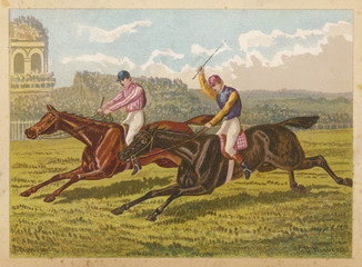 A Close Finish. Date: circa 1870