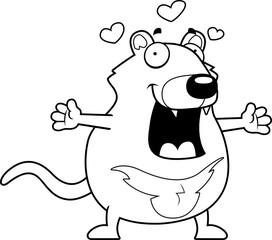Cartoon Tasmanian Devil Hug