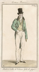 Striped Waistcoat 1816. Date: 1816