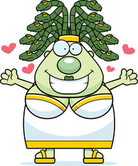 Cartoon Medusa Hug