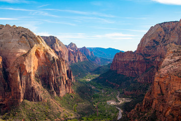 Naklejka premium View from Angels Landing, Zion National Park, Utah