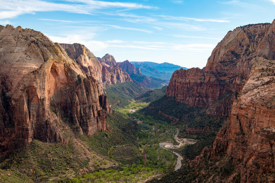 View From Angels Landing, Zion National Park, Utah