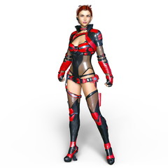 Obraz premium 女性戦士