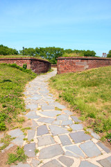 Path near Fort Jay on Governers Island, NYC